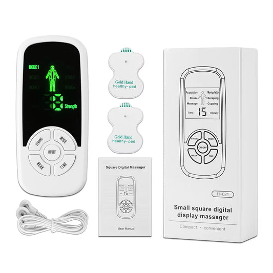 EMS Pulse Electric Muscle Stimulator Back Neck Body Massager Tens Acupuncture Meridian Physiotherapy Digital Massage Tools