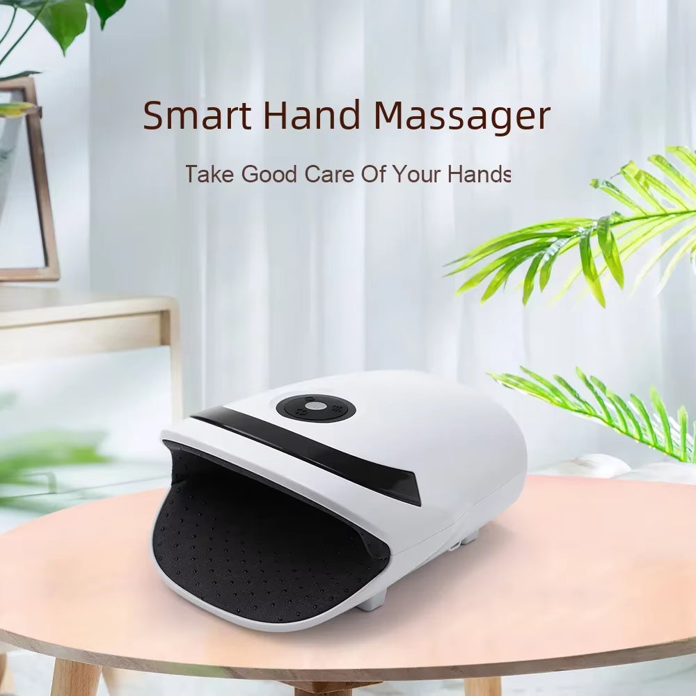 Intelligent Hand Massager 5 Level Air Compression Vibration Massager Graphene Heat Compress Massage Device for Hand Relaxation