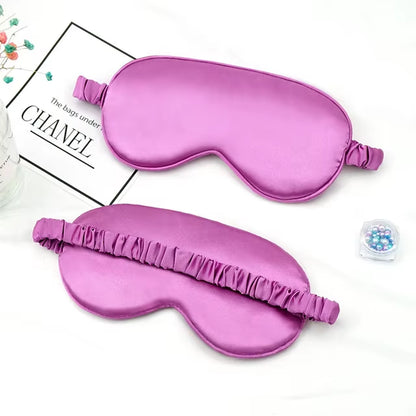 Imitated Silk Eye Patch Shading Sleep Eye Mask Eyepatch Travel Relax Cover Eyeshade Health Sleeping Shield Eye Care Tools