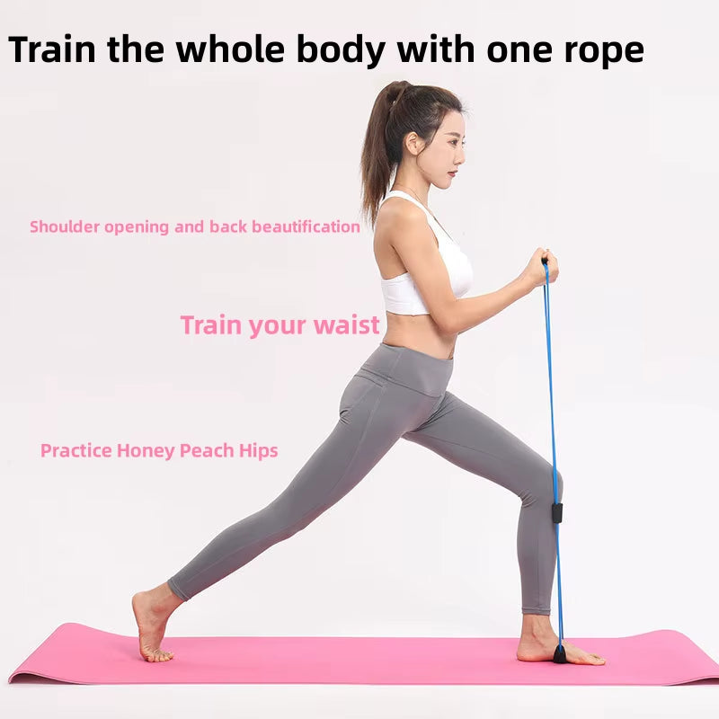 Resistance Bands with Foam Sport at Home Yoga Fitness Accessories Rubber Pull Rope Training and Exercise Gym Equipment for Women