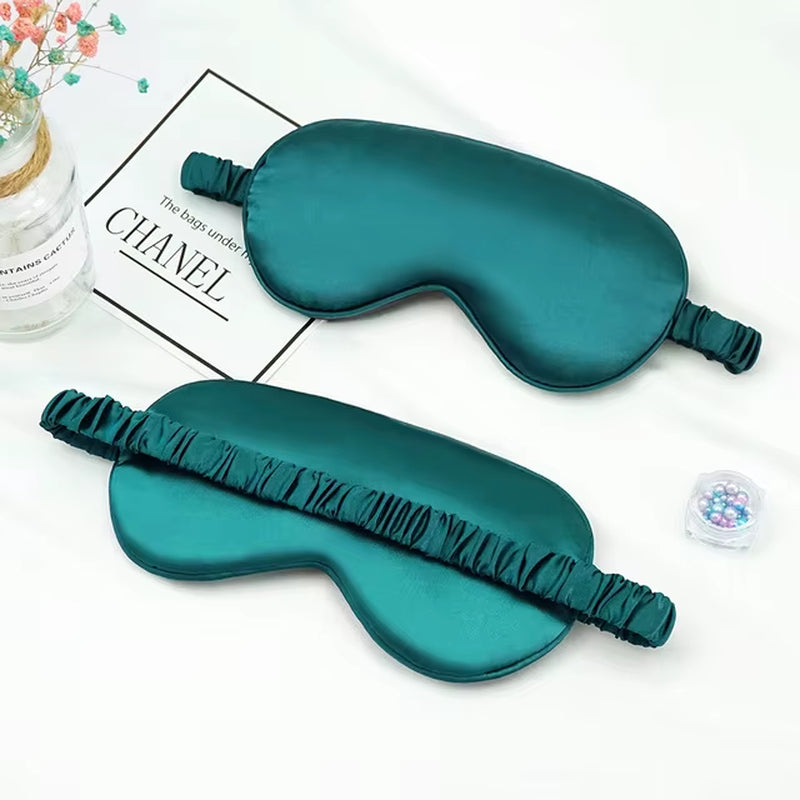 Imitated Silk Eye Patch Shading Sleep Eye Mask Eyepatch Travel Relax Cover Eyeshade Health Sleeping Shield Eye Care Tools