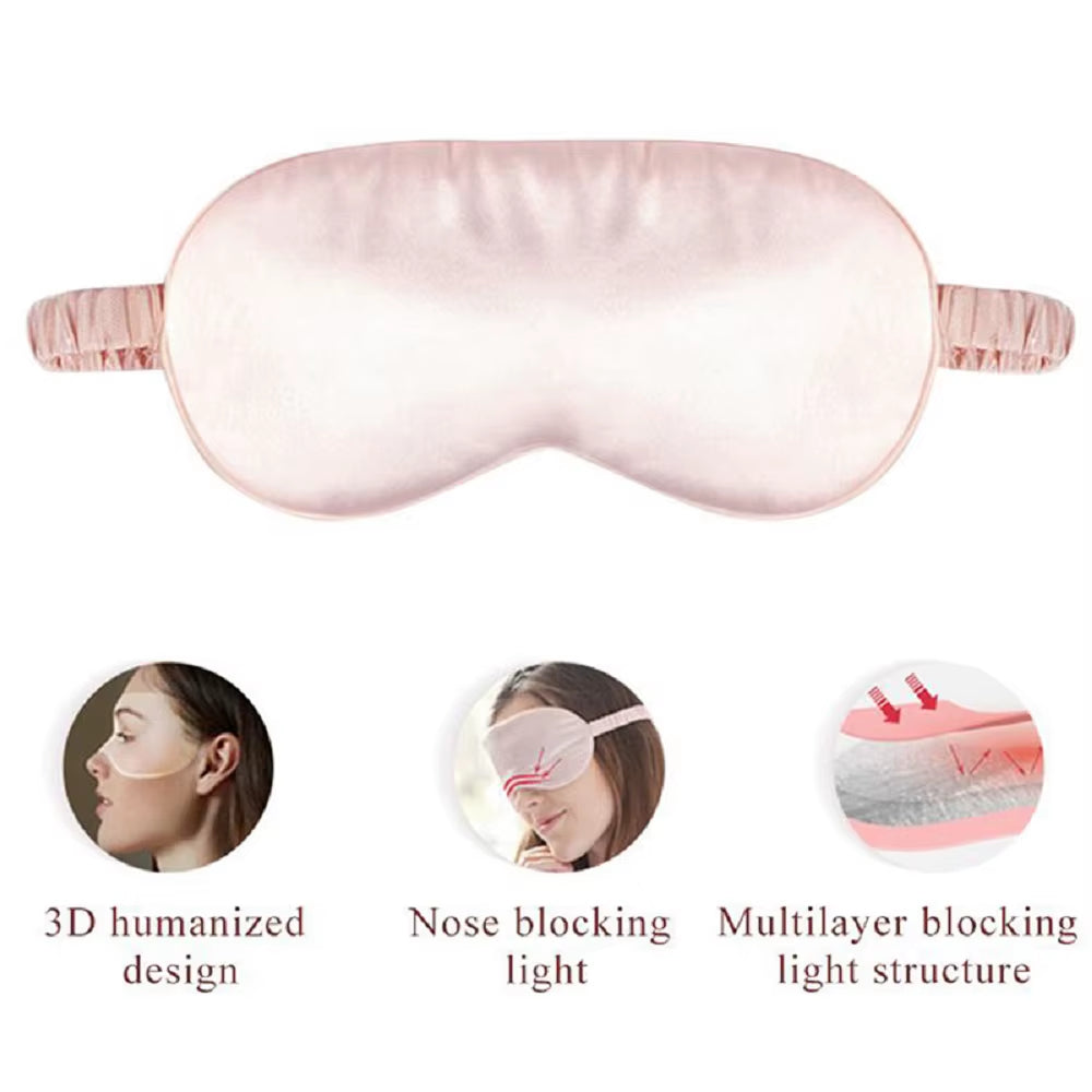 Imitated Silk Eye Patch Shading Sleep Eye Mask Eyepatch Travel Relax Cover Eyeshade Health Sleeping Shield Eye Care Tools